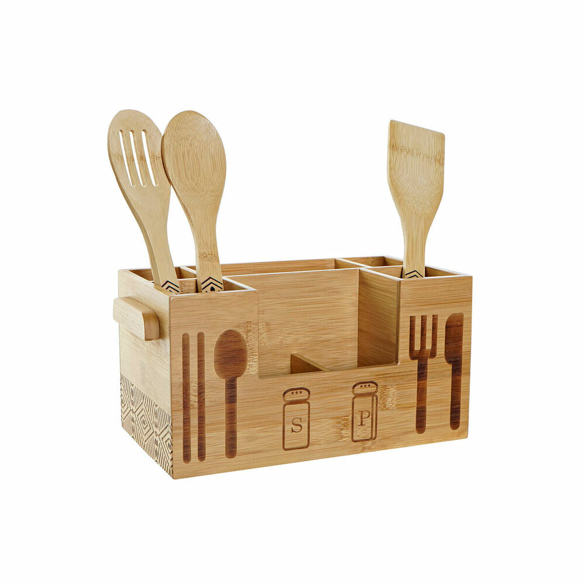 Multi-purpose basket DKD Home Decor 30,5 x 15,5 x 15 cm Natural Black