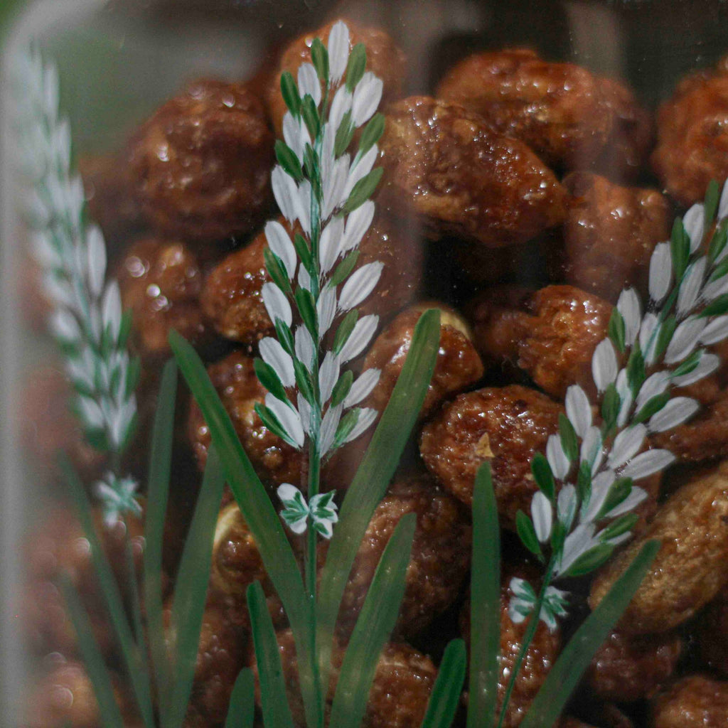 Le Lavande - Bocal en verre 1L peint à la main