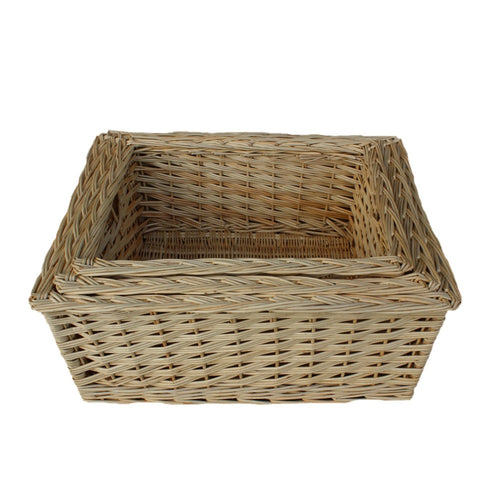 Buff Willow Kitchen Wicker Storage Basket