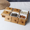 Bamboo Condiment Storage Boxes
